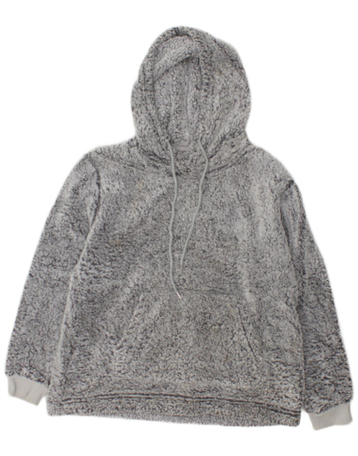 John Lewis Γυναικεία κουκούλα Fleece Jumper UK 14 Medium Grey Polyester