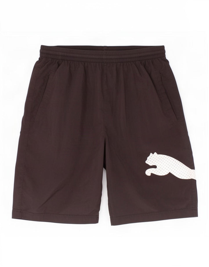 Puma Boys Graphic Sport σορτς 13-14 ετών Μαύρο