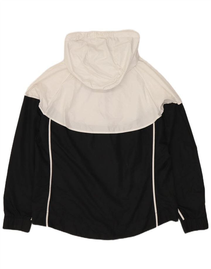 Ανδρικό μπουφάν βροχής με κουκούλα NIKE UK 40 μεγάλο μαύρο χρώμα πολυεστέρα