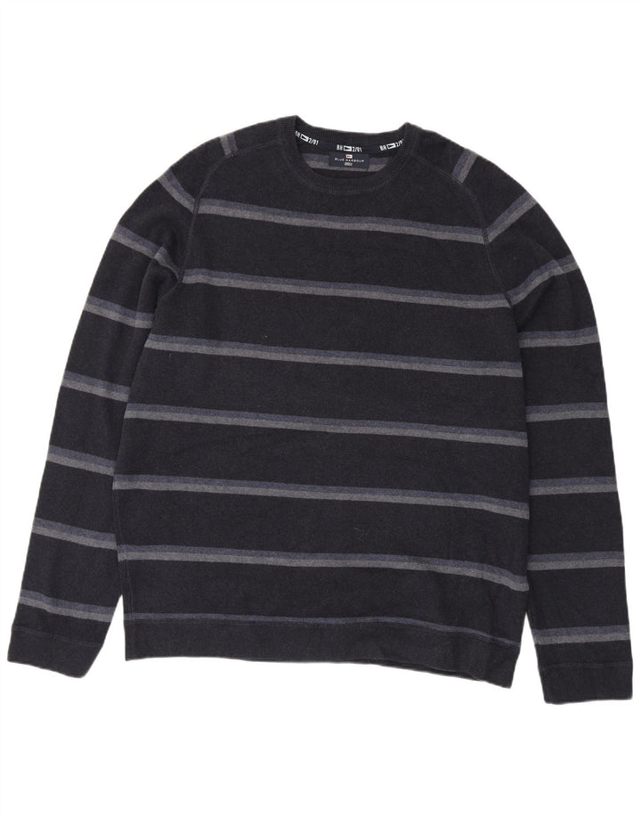 Ανδρικό πουλόβερ Marks & Spencer Blue Harbour Crew Neck Jumper 2XL Μαύρο