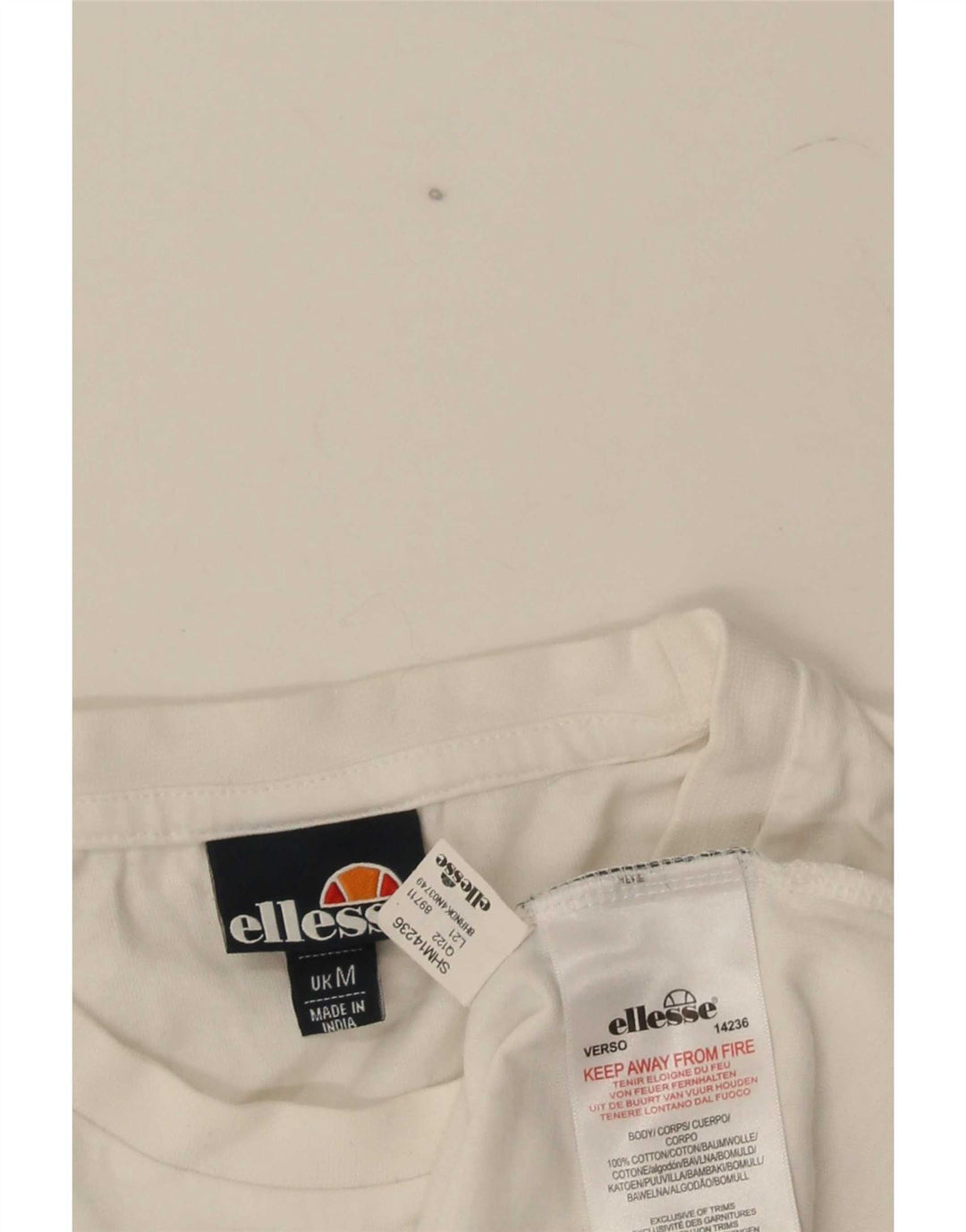 Ανδρικό γραφικό T-Shirt Ellesse Top Μεσαίο λευκό βαμβακερό