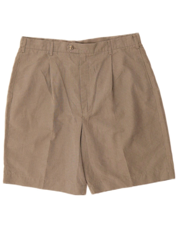 Ανδρικό σορτς Chino Marks & Spencer W36 Large Green Check Polyester