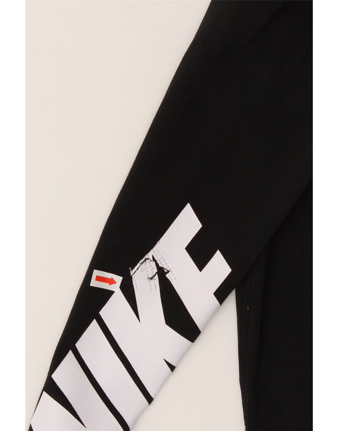 NIKE Womens Graphic Leggings UK 6 XS Black Vintage Nike and Second-Hand Nike from Messina Hembry 