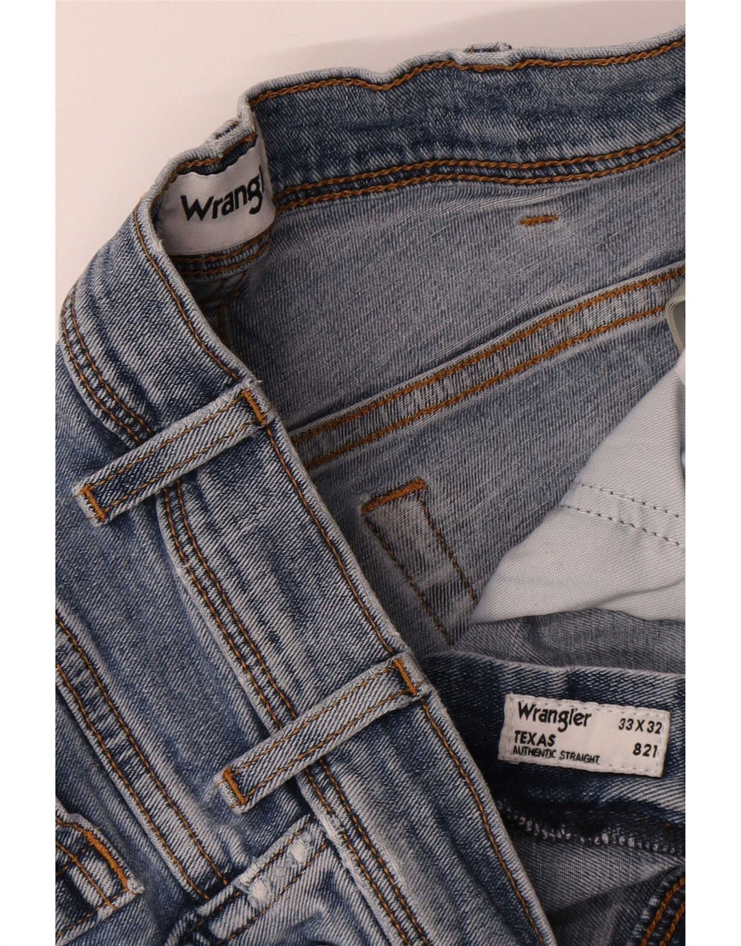 Wrangler Ανδρικό Texas Straight Jeans W33 L32 Μπλε βαμβακερό