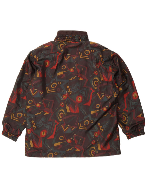 Lavon Γυναικείο Abstract Pattern Bomber Jacket UK 16 Large μαύρο νάιλον