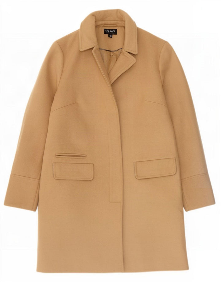 Topshop Γυναικείο Πανωφόρι UK 8 Small Beige Polyester