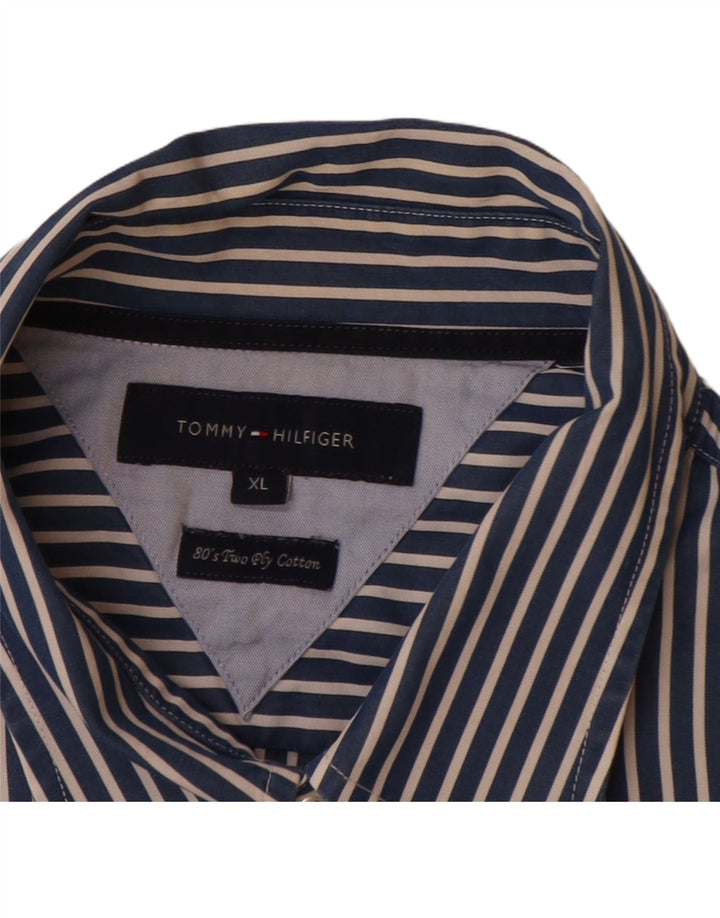 TOMMY HILFIGER Ανδρικό πουκάμισο XL Navy Blue ριγέ