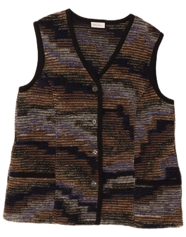 PETER HAHN Γυναικείο πουλόβερ ζακέτα UK 20 2XL πολύχρωμο ριγέ