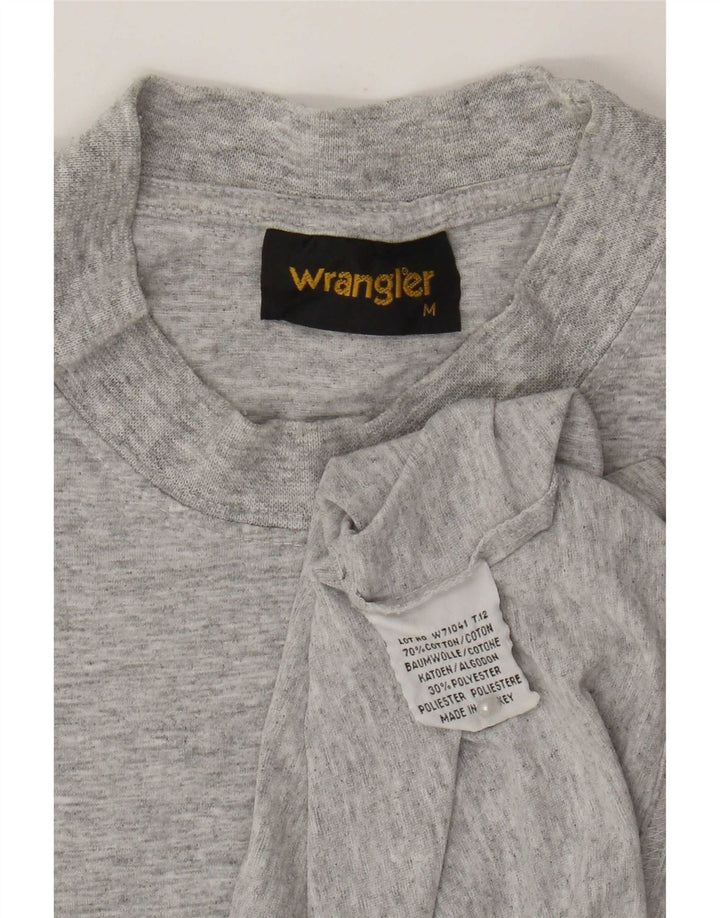 Ανδρικό T-Shirt Wrangler Τοπ μεσαίου γκρι βαμβακερό