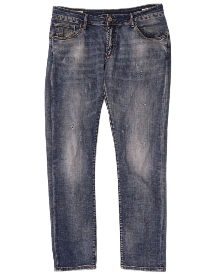Levi's Mens 511 Distressed Slim Jeans W32 L32 Blue Cotton