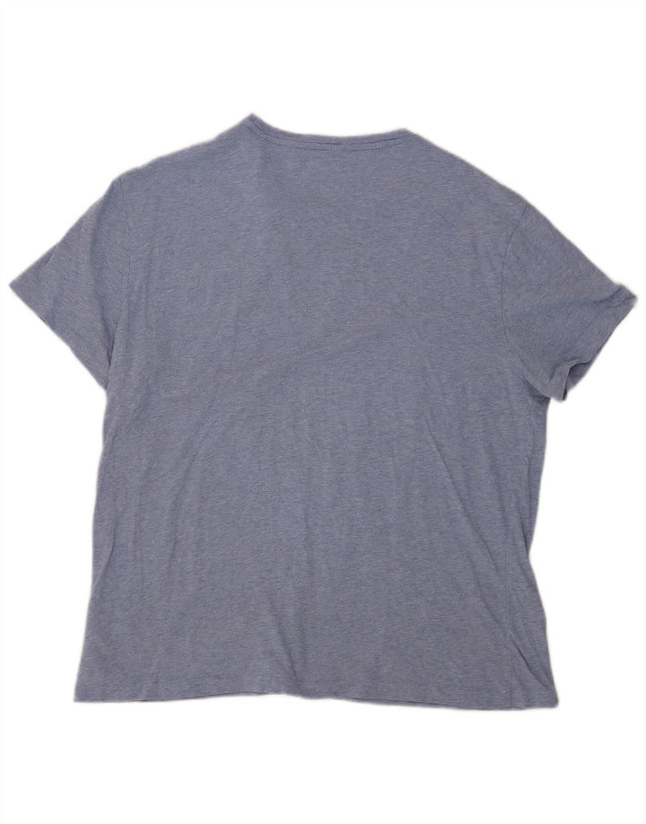 Ανδρικό T-Shirt Polo Ralph Lauren Τοπ μεσαίο μπλε βαμβακερό