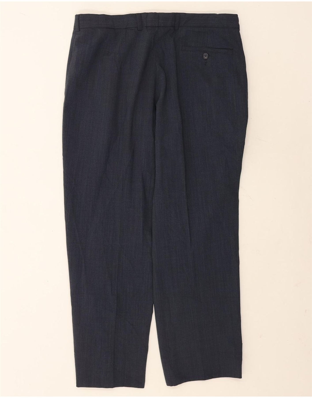Ανδρικό ίσιο παντελόνι Marks & Spencer W34 L29 Navy Blue Polyester