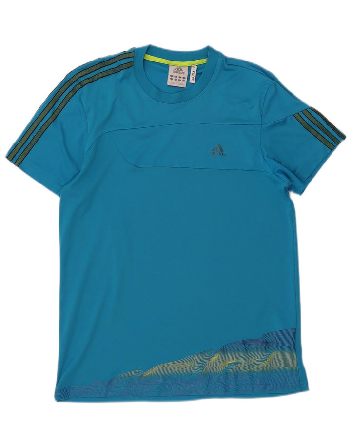 Ανδρικό T-Shirt Adidas Climacool Top Medium Blue Polyester