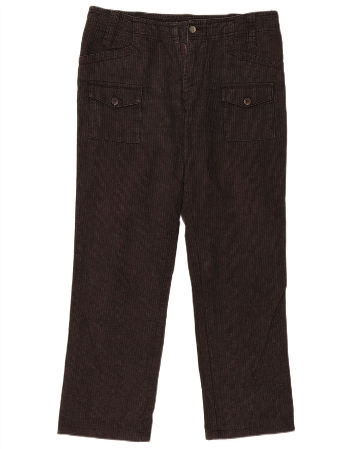 ELLESSE Γυναικείο ίσιο παντελόνι Cargo IT 44 Medium W32 L28 Grey Pinstripe