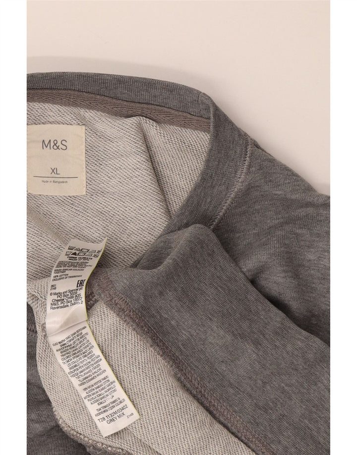 Ανδρικό φούτερ Marks & Spencer Jumper XL Γκρι βαμβακερό
