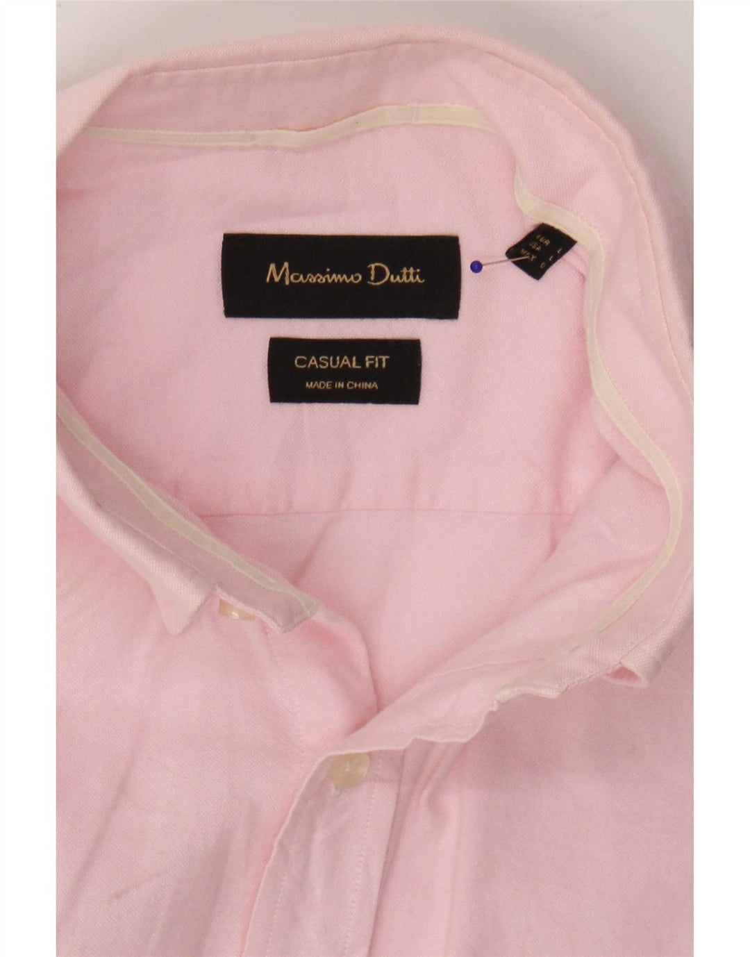 Ανδρικό πουκάμισο Massimo Dutti Casual Fit μεγάλο ροζ