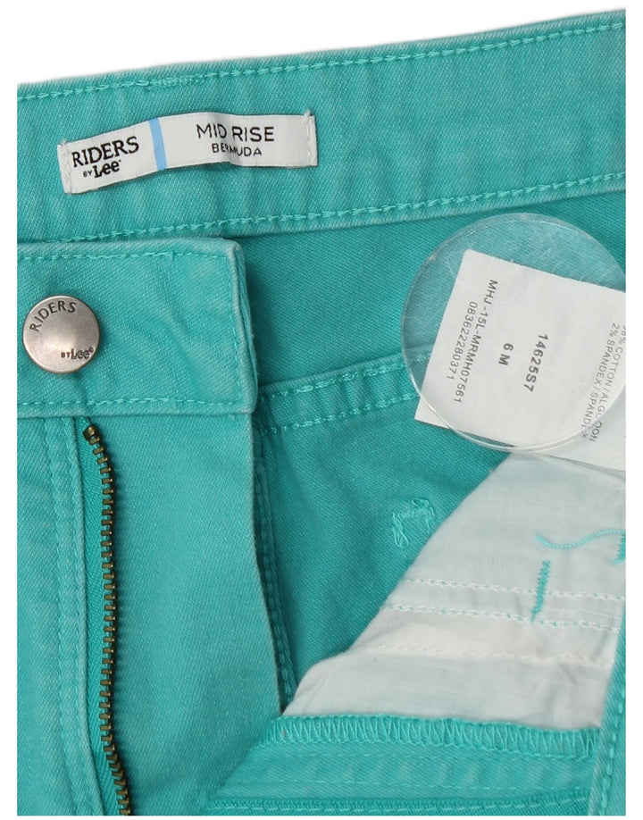 LEE Womens Riders Μεσαίωνα βερμούδα US 6 Medium W28 Τιρκουάζ