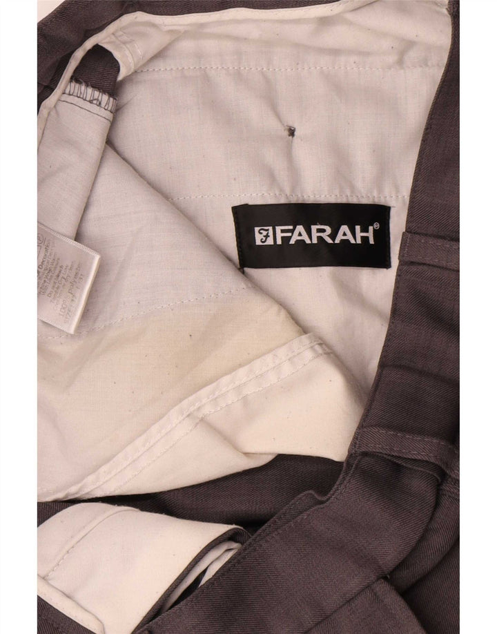 Farah Ανδρικό ίσιο παντελόνι Chino W32 L31 Γκρι Πολυεστέρας