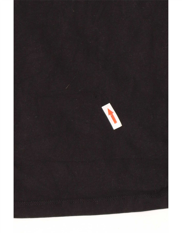 Liu Jo Ανδρικό γραφικό T-Shirt Top Μικρό μαύρο βαμβακερό