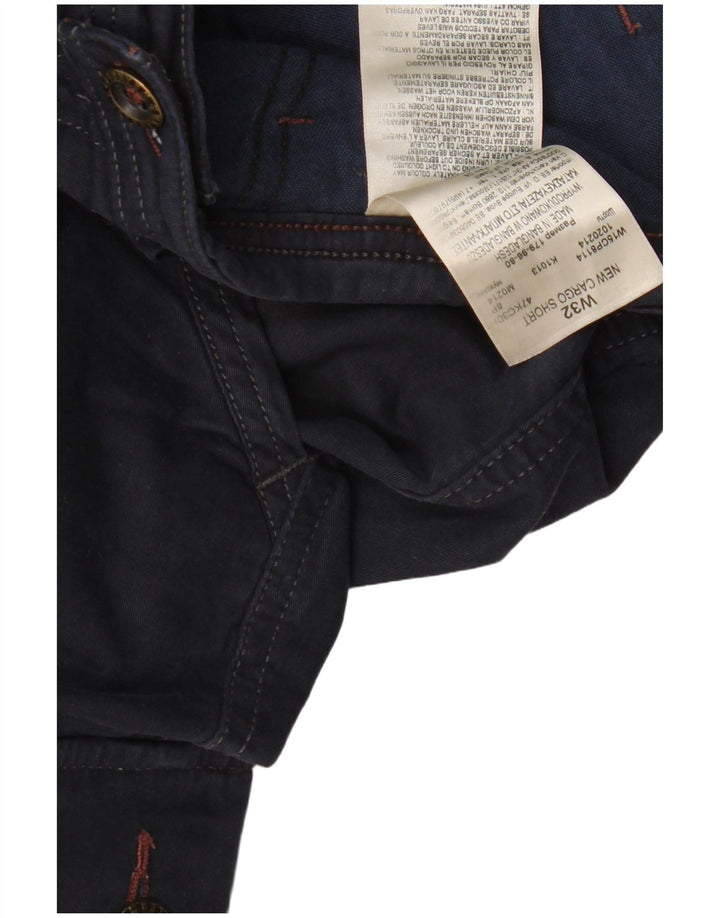 Ανδρικό σορτς Cargo Wrangler W32, μεσαίο μπλε βαμβακερό
