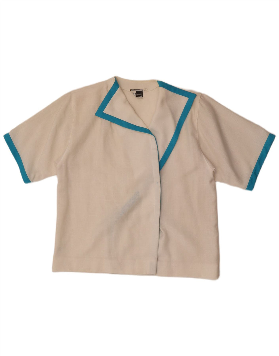 Luisa Spagnoli Γυναικεία ζακέτα Top IT 46 Large White Colourblock Πολυεστέρας