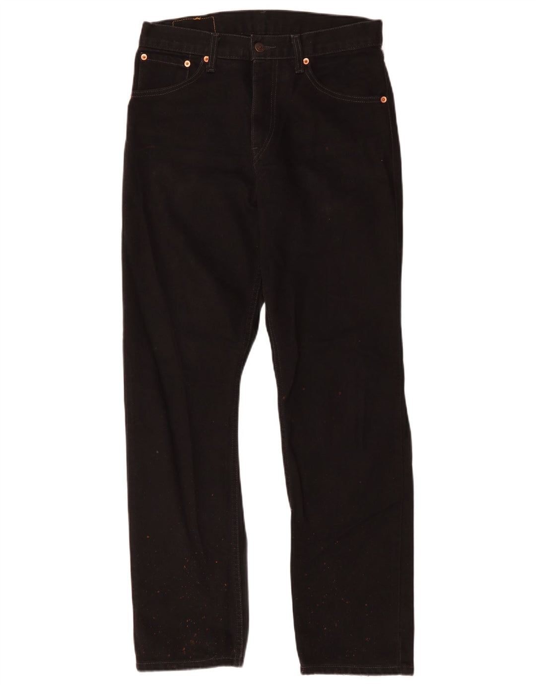 Levi's Mens 521 Straight Jeans W30 L32 Μαύρο βαμβακερό