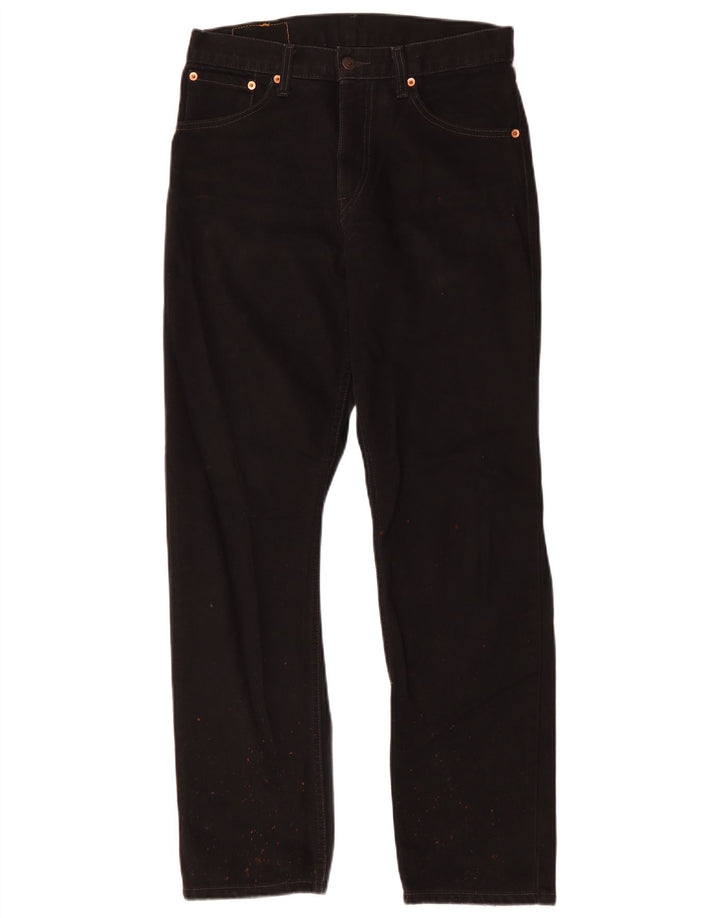 Levi's Mens 521 Straight Jeans W30 L32 Μαύρο βαμβακερό