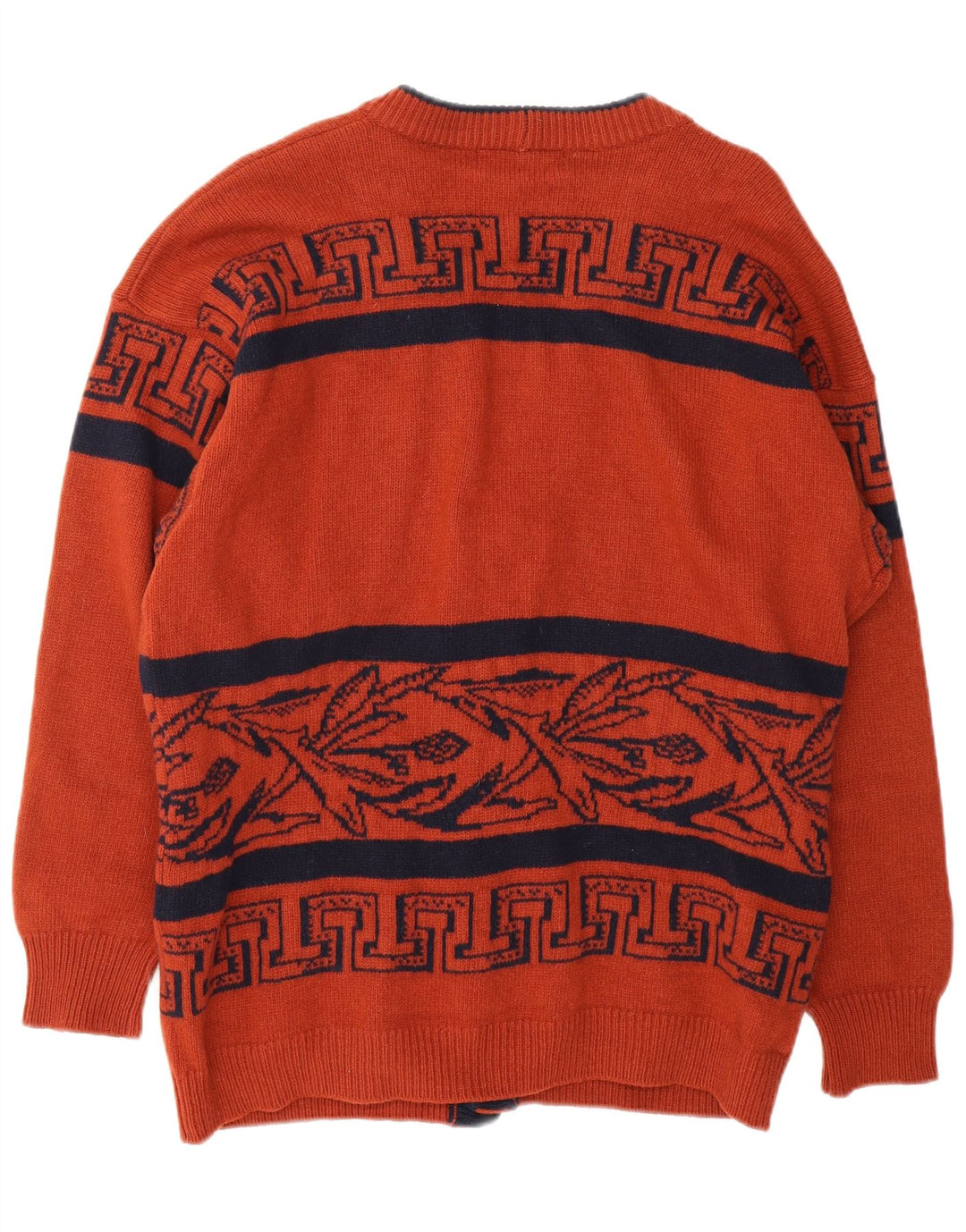 ICEBERG Ανδρικό πουλόβερ γραφικό ζακέτα μεσαίο καφέ γεωμετρικό παρθένο μαλλί