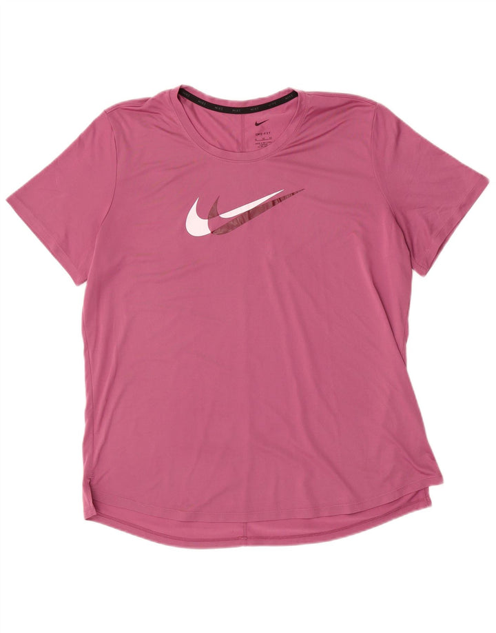 Γυναικείο γραφικό μπλουζάκι NIKE Dri Fit Top UK 18 XL Pink