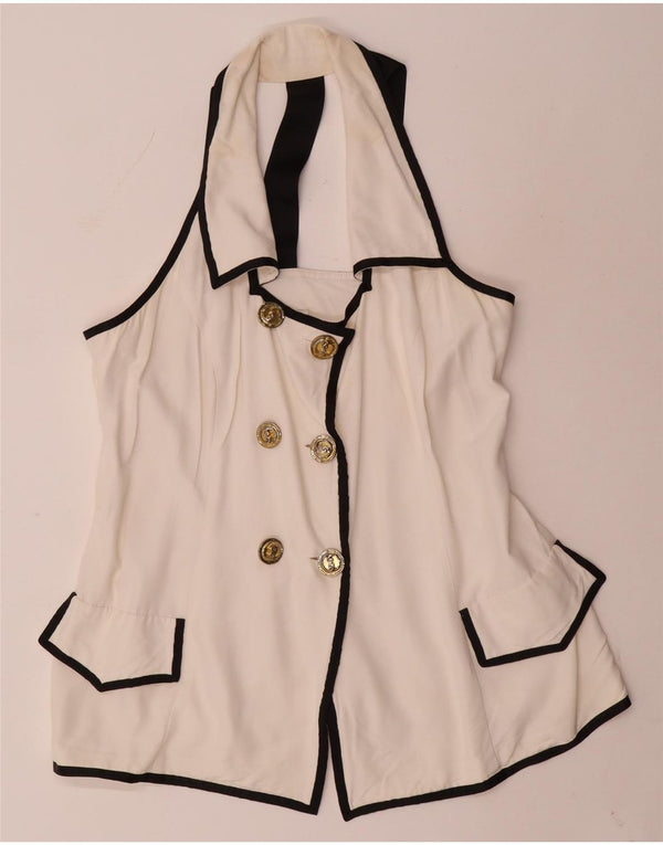 Joseph Ribkoff Womens Gilet UK 16 Large White Viscose