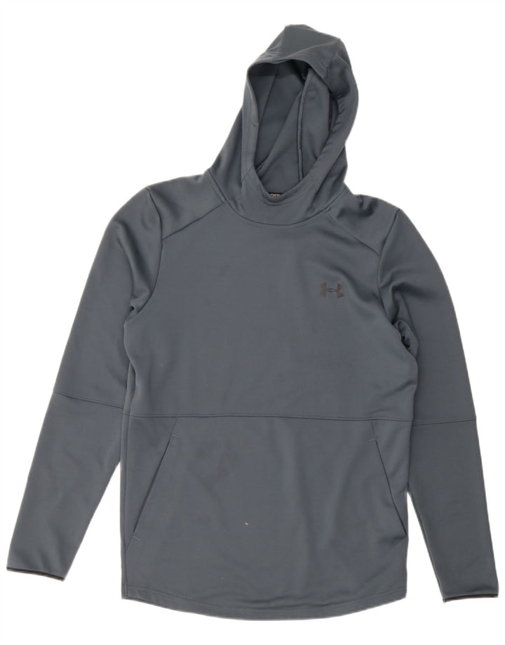 Under Armour Ανδρικό Hoodie Jumper Μικρός Γκρι Πολυεστέρας