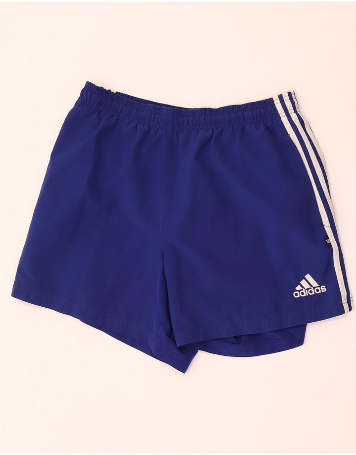 Ανδρικό αθλητικό σορτς Adidas από μεσαίο μπλε ναυτικό πολυεστέρα