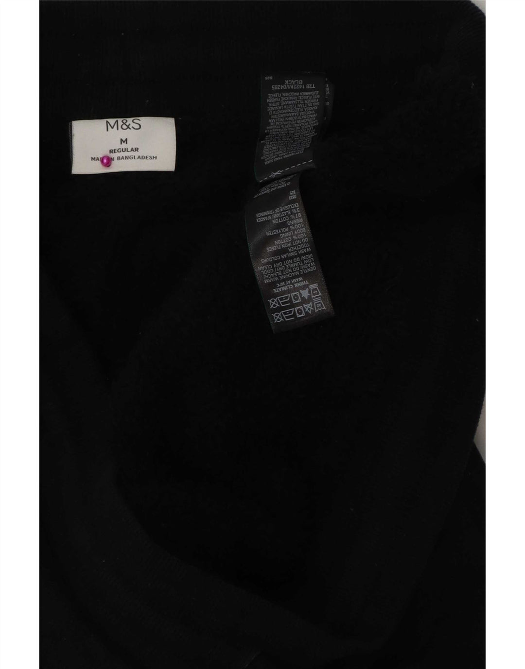 Marks & Spencer Ανδρική φόρμα κανονική Παντελόνι Joggers Μεσαίο Μαύρο