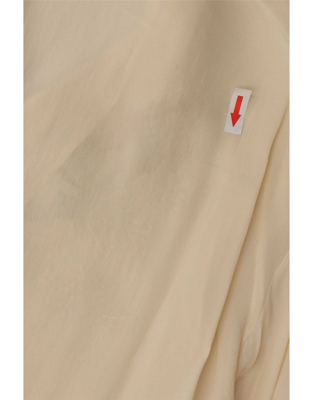 Vintage γυναικείο πουκάμισο μπλούζα IT 42 Medium Off White Floral Silk