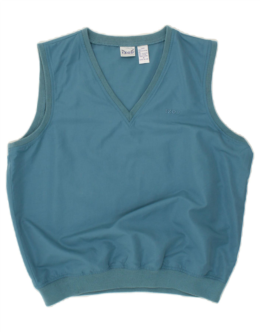 IZOD Womens Vest Top UK 14 Medium Blue Polyester Vintage Izod and Second-Hand Izod from Messina Hembry 