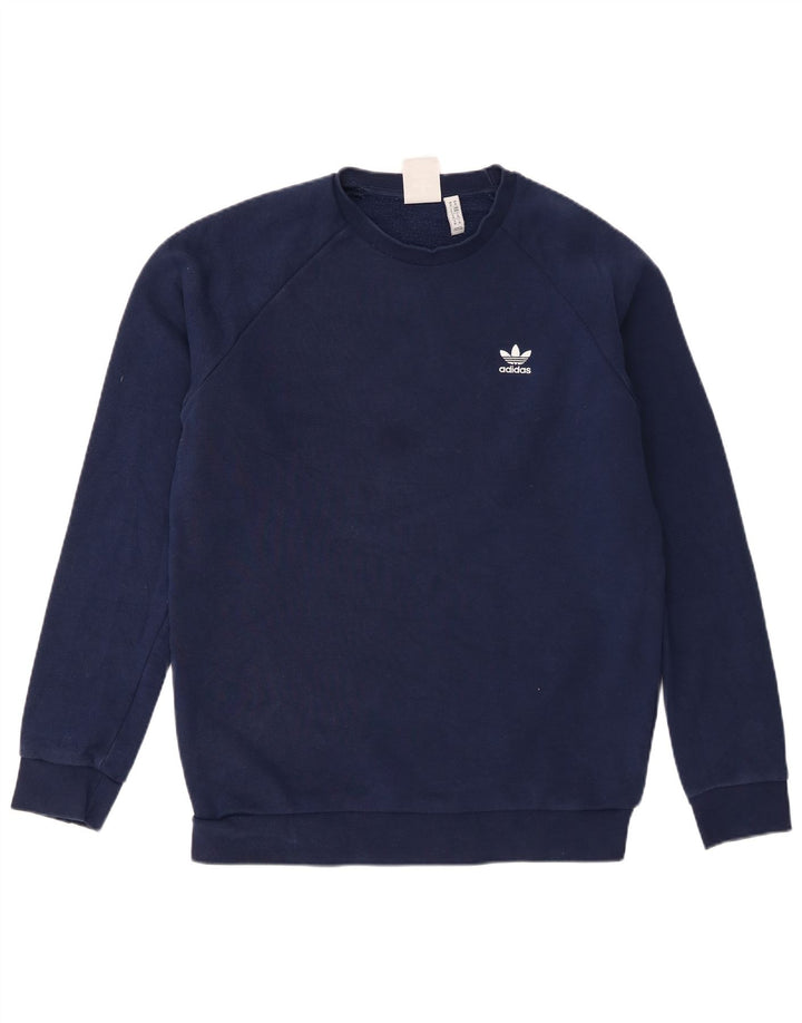 Ανδρικό φούτερ Adidas Jumper, Βαμβακερό, μεσαίο ναυτικό