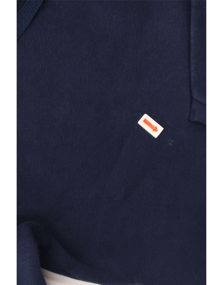 Ανδρικό μπλουζάκι με κουκούλα ADIDAS Small Navy Blue Cotton