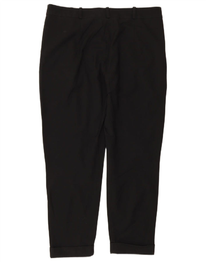 Zara γυναικείο κωνικό παντελόνι EU 40 Medium W30 L25 μαύρο πολυεστέρα
