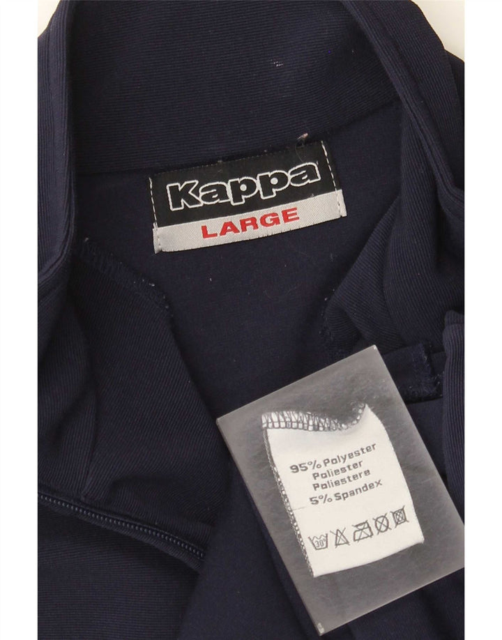 Kappa Γυναικεία αθλητική φόρμα Top Jacket UK 16 Large Navy Blue Polyester