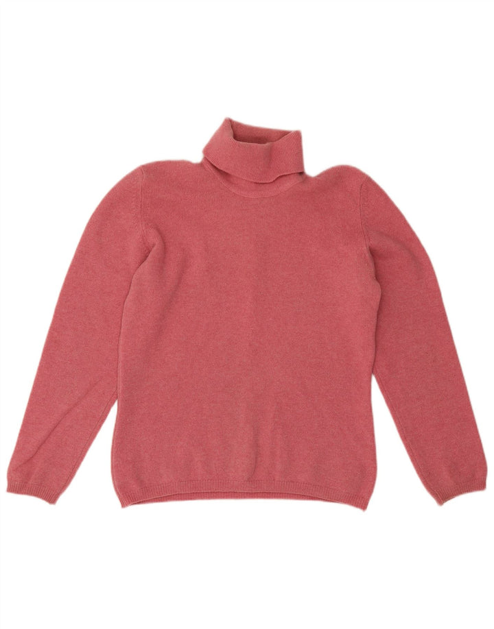 Γυναικείο πουλόβερ με ρολό λαιμόκοψη Lyle & Scott UK 14 Medium Pink