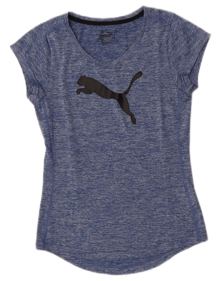Γυναικείο γραφικό μπλουζάκι Puma UK 8 Small Blue Flecked Polyester
