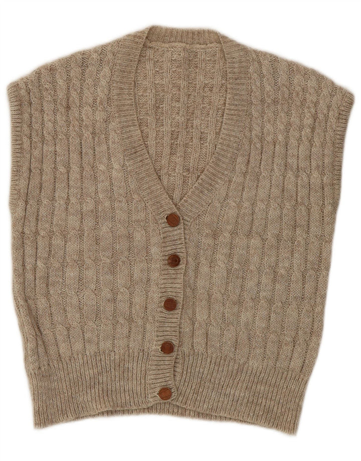 Vintage Γυναικεία Ζακέτα UK 14 Medium Beige