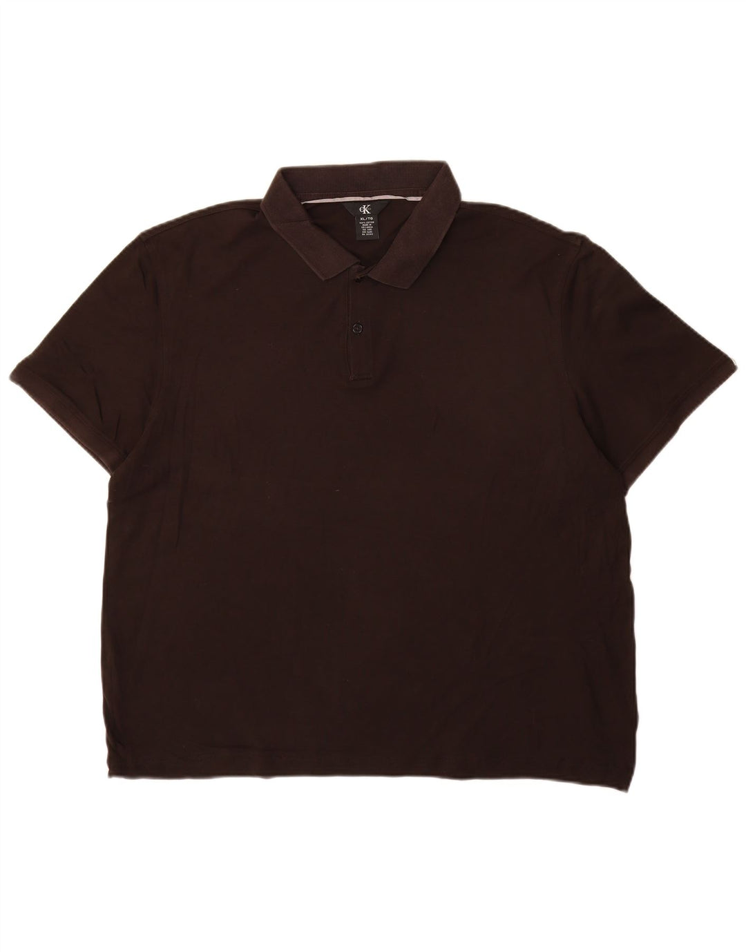 Ανδρικό πουκάμισο πόλο CALVIN KLEIN XL Μαύρο βαμβακερό