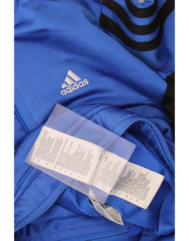 Adidas Boys αθλητική φόρμα Adidas Top Jacket 7-8 Years Blue Colourblock Polyester