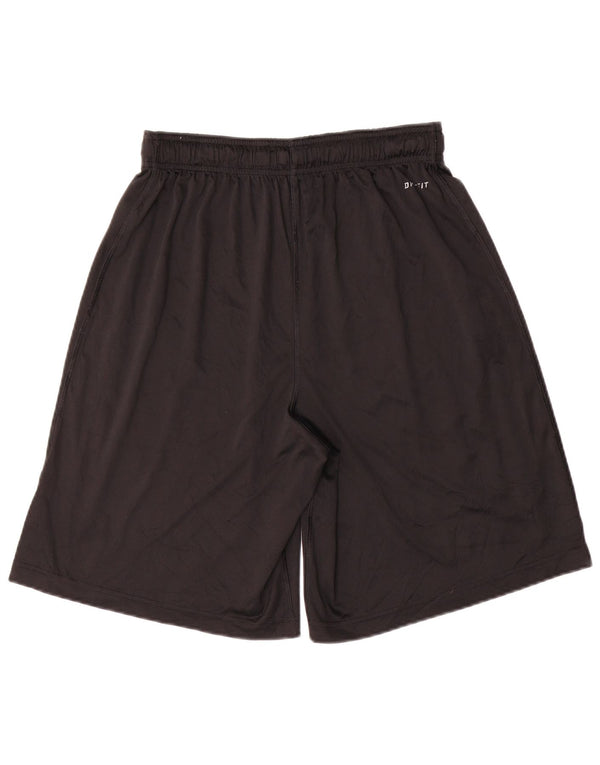 Γραφικό αθλητικό σορτς Nike ανδρικό Dri Fit, μεσαίο μαύρο πολυεστέρα