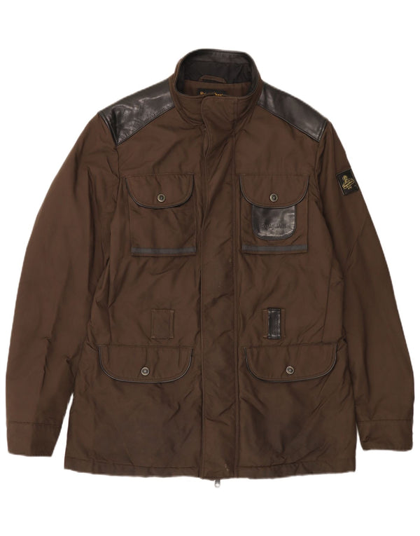 Ανδρικό μπουφάν REFRIGIWEAR Utility UK 40 Large Brown Colorblock Polyamide