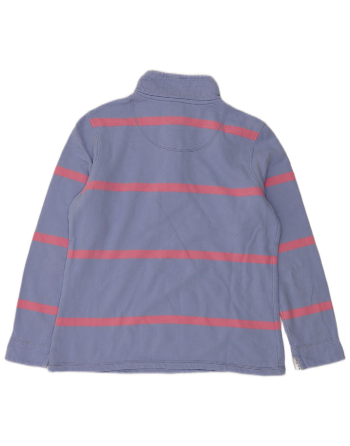 Crew Clothing Γυναικεία φούτερ με φερμουάρ Jumper UK 12 Μεσαίο μπλε ριγέ