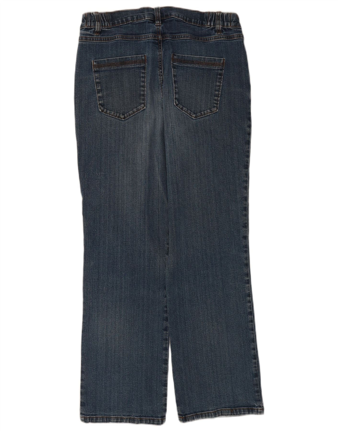 Marks & Spencer Γυναικεία Straight Jeans UK 14 Medium W34 L28 Blue Cotton