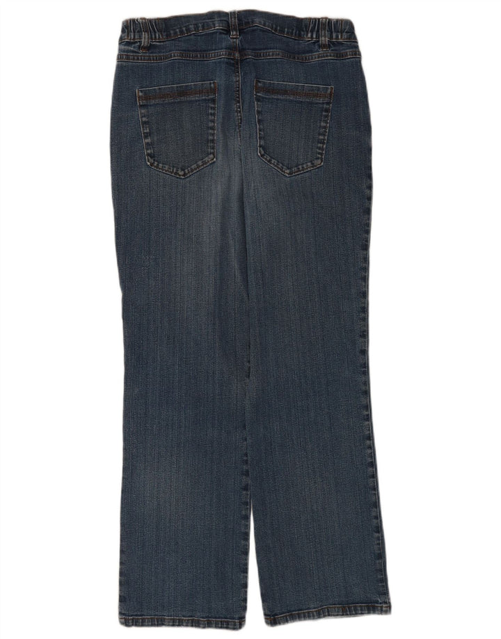 Marks & Spencer Γυναικεία Straight Jeans UK 14 Medium W34 L28 Blue Cotton