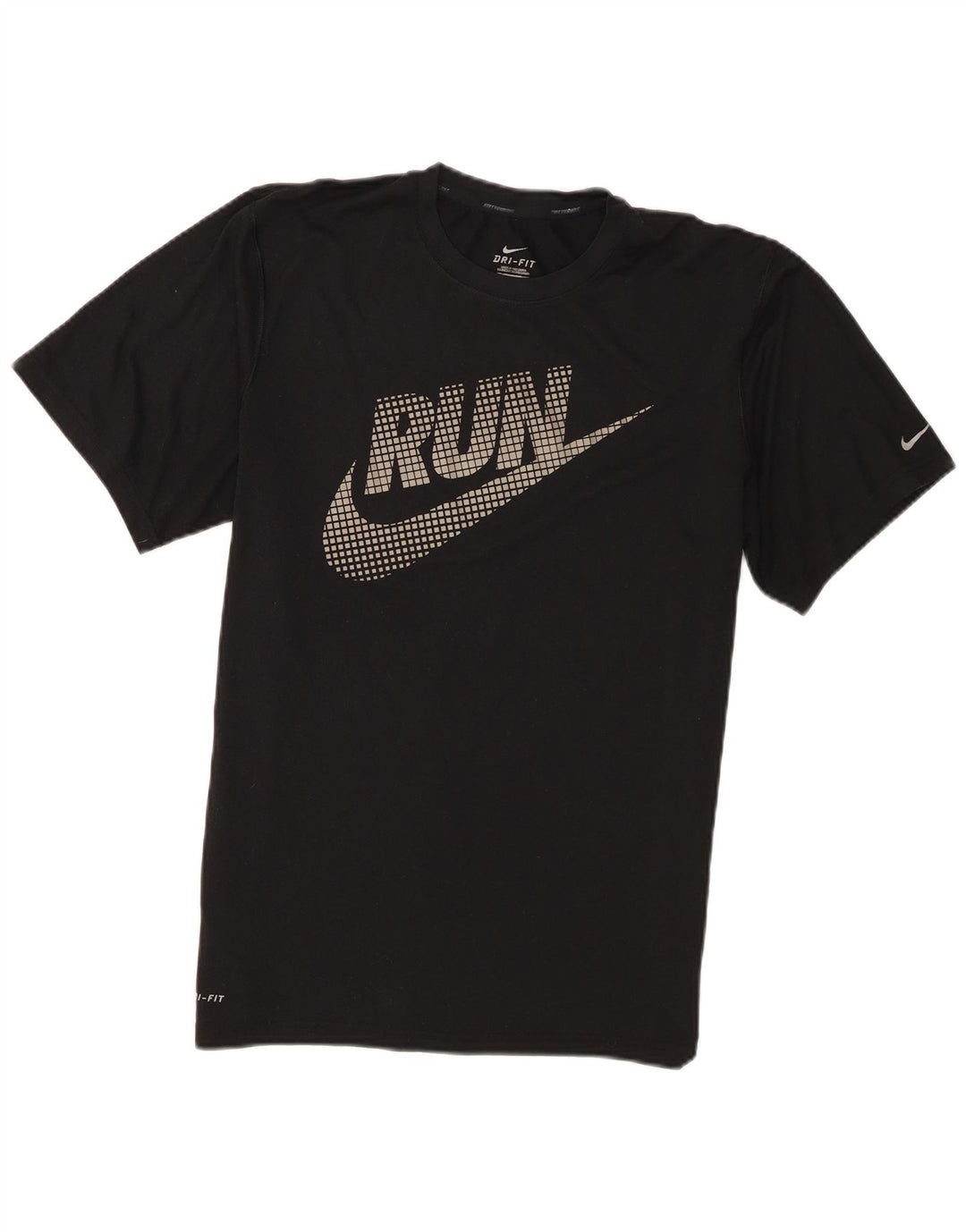 Ανδρικό γραφικό μπλουζάκι Nike Dri Fit, μεσαίο μαύρο πολυεστέρα